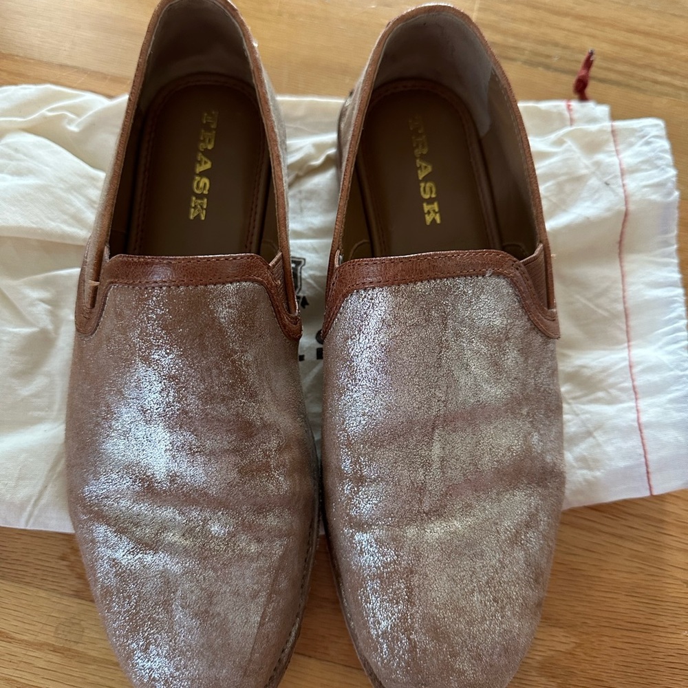 Trask Ali metallic loafers - size 7